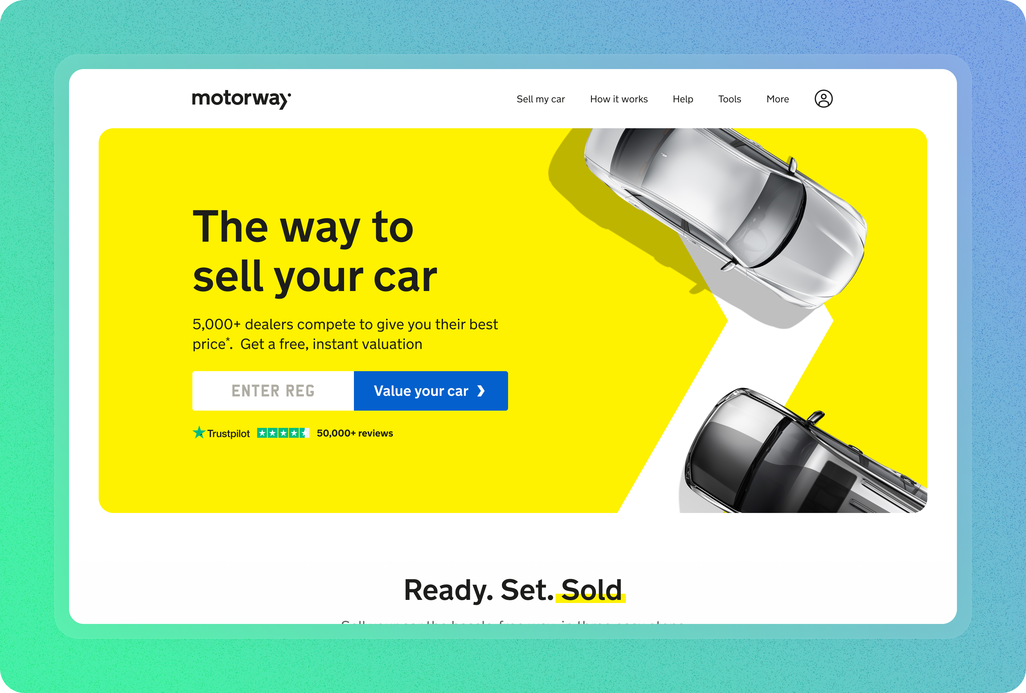 Redesigning the Motorway homepage
