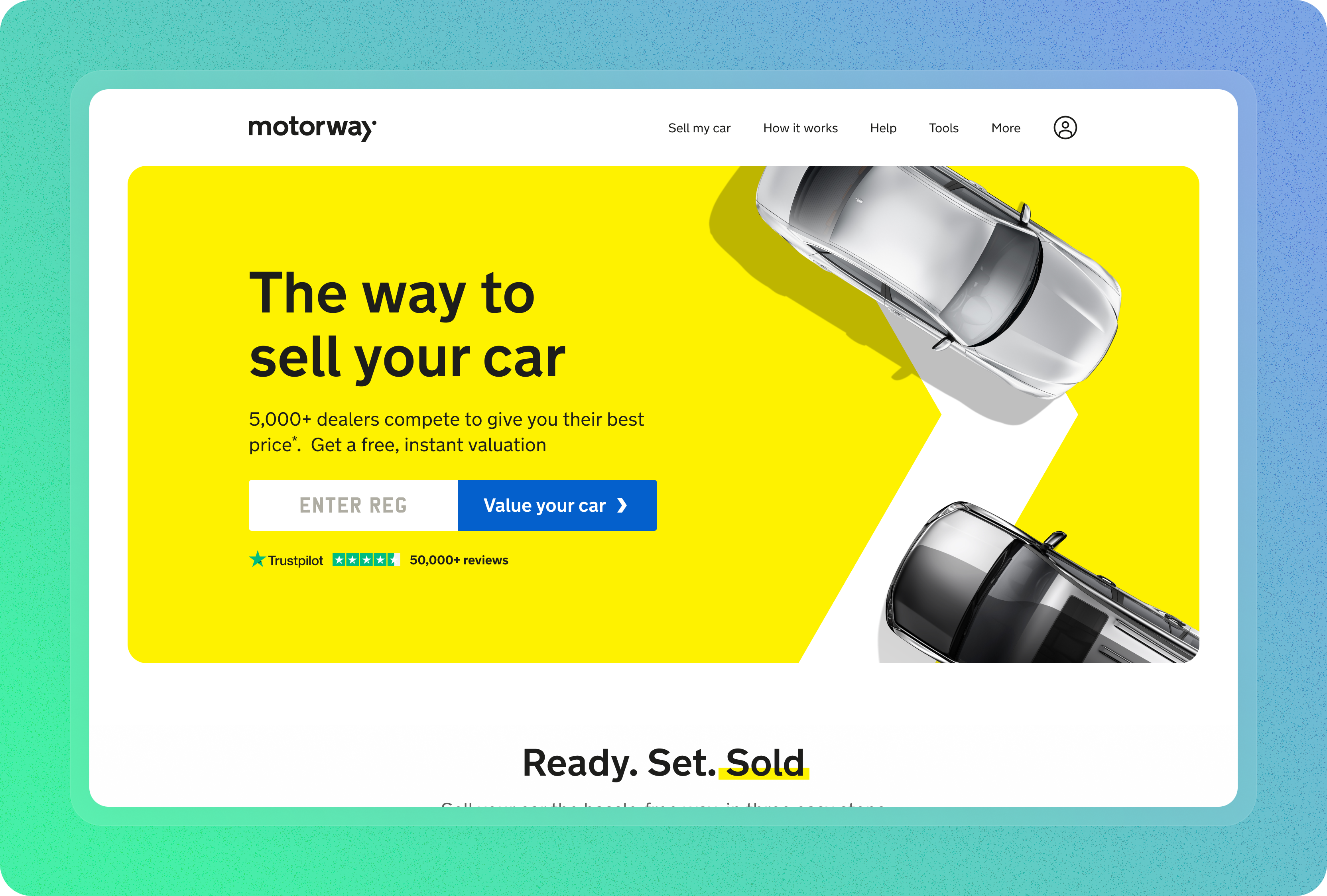 Motorway homepage redesign preview